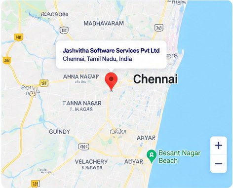 Map reference showing Chennai, Tamil Nadu